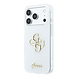 Guess Guess iPhone 18 Pro Hülle - IML - 4G - Hartschale - Metalllogo in Schreibschrift - Weiß Guess Guess iPhone 18 Pro Hülle - IML - 4G - Hartschale - Metalllogo in Schreibschrift - Weiß