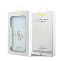 Guess Guess iPhone 18 Pro/iPhone 17 Pro Hartschalenhülle IML 4G Metall-Schriftlogo - Weiß