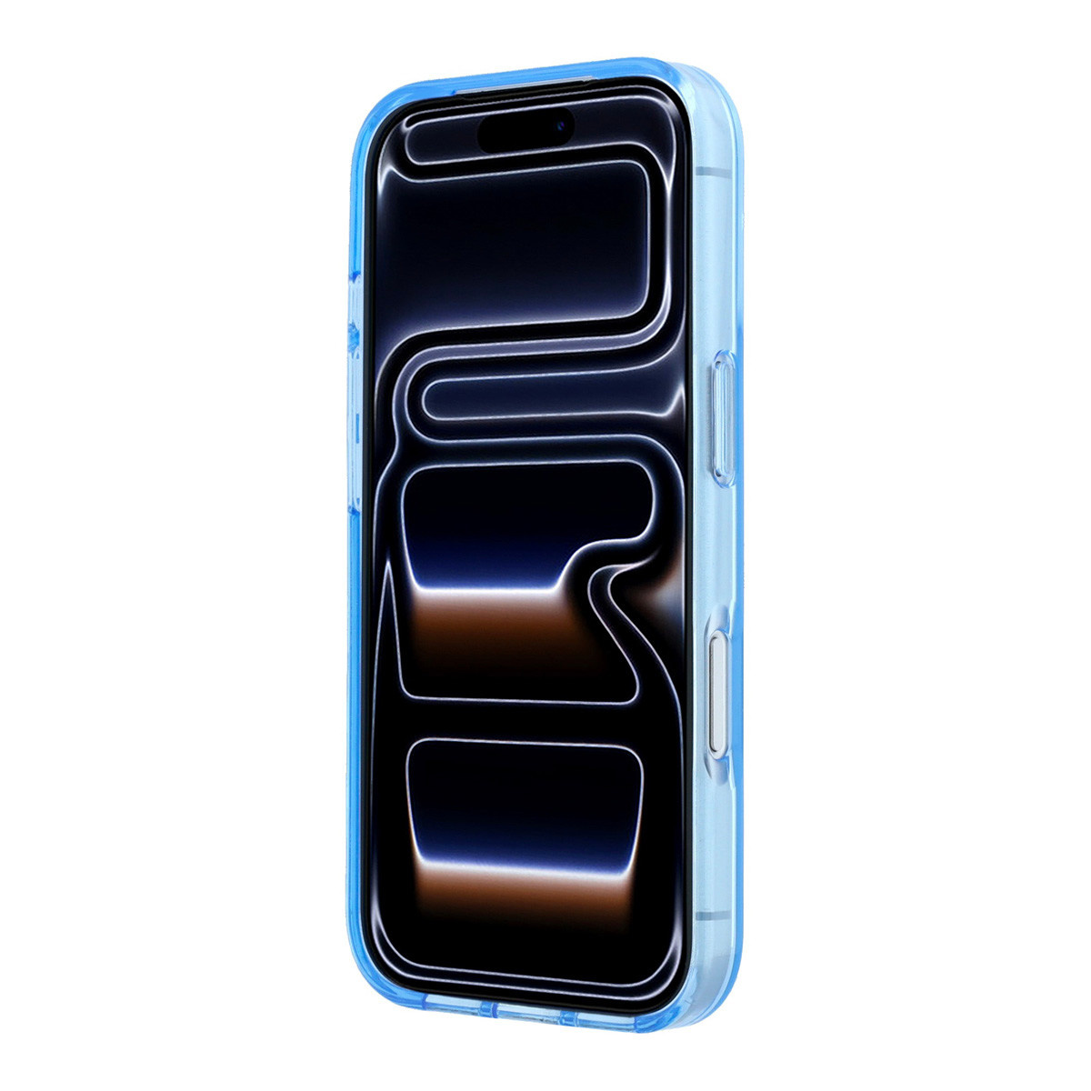 Guess Guess iPhone 18 Pro Hoesje - IML - 4G - harde behuizing - metalen scriptlogo - Lichtblauw, foto 5 van 6