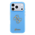 Guess Guess iPhone 18 Pro/iPhone 17 Pro Hartschalenhülle IML 4G Metall-Schriftlogo - Hellblau