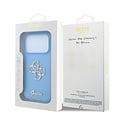 Guess Guess iPhone 18 Pro/iPhone 17 Pro Hartschalenhülle IML 4G Metall-Schriftlogo - Hellblau