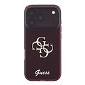 Guess Guess iPhone 18 Pro/iPhone 17 Pro Hartschalenhülle IML 4G Metall-Schriftlogo - Bordeaux