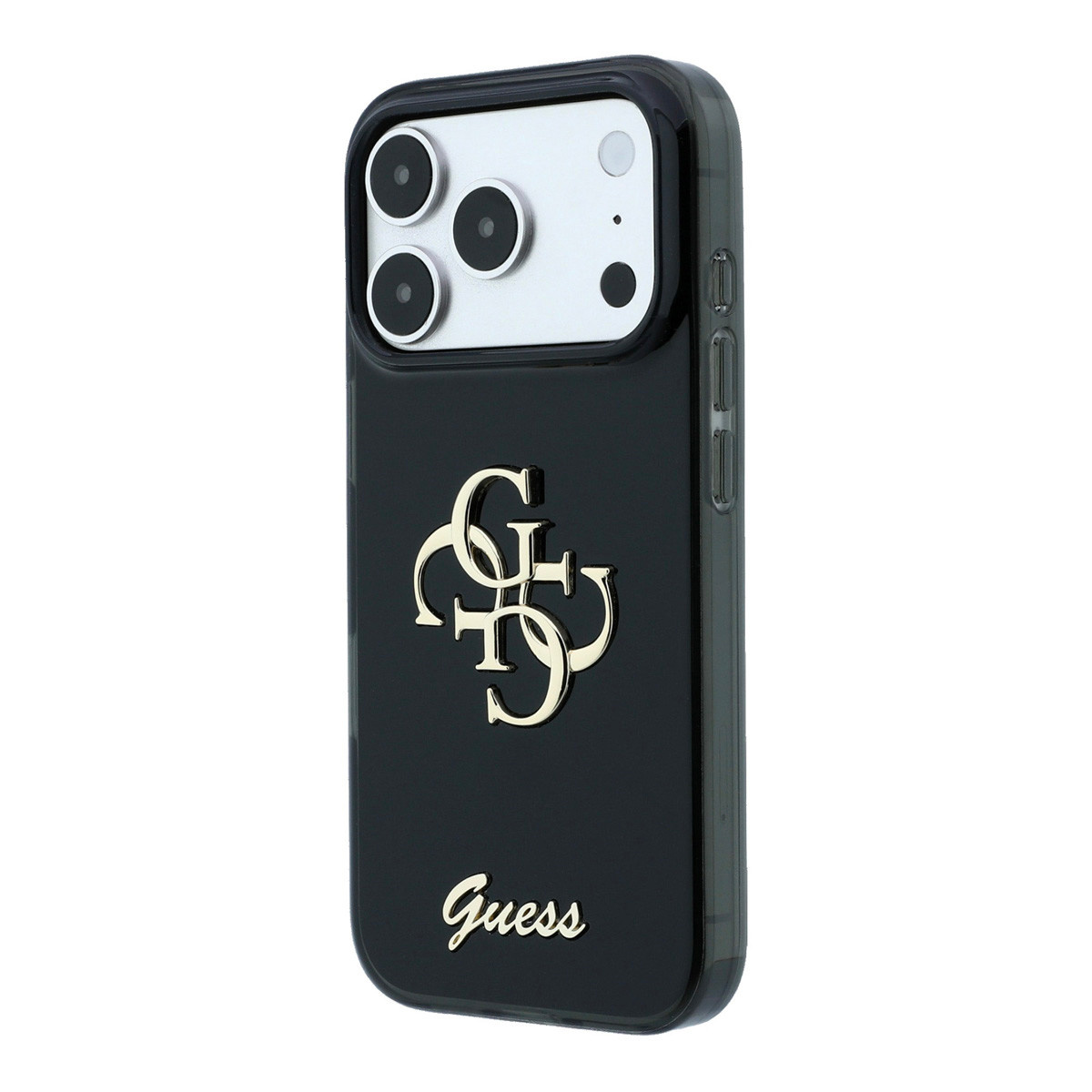 Guess Guess iPhone 18 Pro Max Hoesje - IML - 4G - harde behuizing - metalen scriptlogo - Zwart, foto 2 van 6
