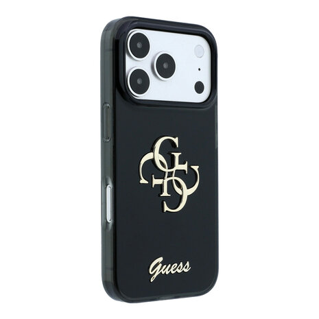 Guess Guess iPhone 18 Pro Max Hoesje - IML - 4G - harde behuizing - metalen scriptlogo - Zwart Guess Guess iPhone 18 Pro Max Hoesje - IML - 4G - harde behuizing - metalen scriptlogo - Zwart