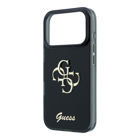 Guess Guess iPhone 18 Pro Max Hoesje - IML - 4G - harde behuizing - metalen scriptlogo - Zwart Guess Guess iPhone 18 Pro Max Hoesje - IML - 4G - harde behuizing - metalen scriptlogo - Zwart