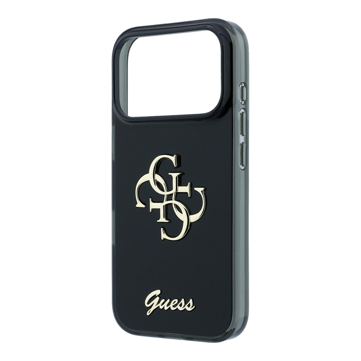 Guess Guess iPhone 18 Pro Max Hoesje - IML - 4G - harde behuizing - metalen scriptlogo - Zwart, foto 6 van 6