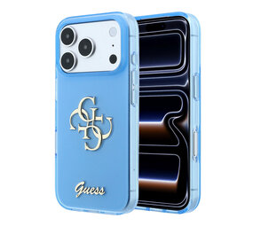 Guess Guess iPhone 18 Pro Max Hülle - IML - 4G - Hartschale - Metalllogo in Schreibschrift - Hellblau Guess Guess iPhone 18 Pro Max Hülle - IML - 4G - Hartschale - Metalllogo in Schreibschrift - Hellblau