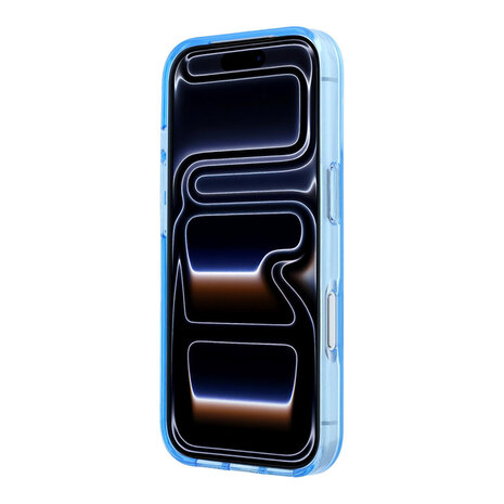 Guess Guess iPhone 18 Pro Max Hoesje - IML - 4G - harde behuizing - metalen scriptlogo - Lichtblauw Guess Guess iPhone 18 Pro Max Hoesje - IML - 4G - harde behuizing - metalen scriptlogo - Lichtblauw