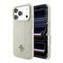 Guess iPhone 18 Pro Max Hoesje - MagSafe - PU - streeppatroon - harde behuizing - Peony 4G-logo - Beige Guess iPhone 18 Pro Max Hoesje - MagSafe - PU - streeppatroon - harde behuizing - Peony 4G-logo - Beige