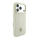 Guess Guess iPhone 18 Pro Max Hülle - MagSafe - PU - Streifenmuster - Hartschale - Peony 4G-Logo - Beige