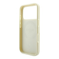 Guess Guess iPhone 18 Pro Max/iPhone 17 Pro Max Hartschalenhülle MagSafe PU Streifen Pfingstrose 4G-Logo - Beige