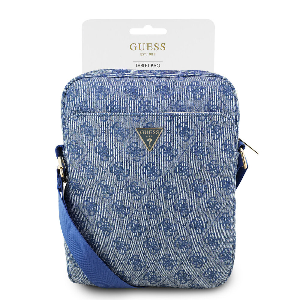 Guess Guess Tablettas 4G - PU - driehoekig logo - 10 inch Blauw Guess Guess Tablettas 4G - PU - driehoekig logo - 10 inch Blauw