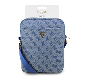 Guess Guess Pochette pour tablette 4G - PU - logo triangulaire - 10 pouces Bleu