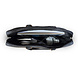Guess Guess Laptoptas 4G - PU - rond 4G-logo - klassiek logo - streeppatroon - 16 inch Zwart