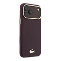 Lacoste Lacoste iPhone 18 Pro Max/iPhone 17 Pro Max Hardcasehoesje MagSafe PVC Champs Élysées Reliëf - Bordeaux