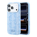 Lacoste Lacoste iPhone 18 Pro/iPhone 17 Pro Hartschalenhülle MagSafe PVC The Blend Prägung - Hellblau