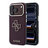 Guess iPhone 18 Pro Max Hoesje harde behuizing - SW - generfd PU - groot logo van hars Bordeauxrood Guess iPhone 18 Pro Max Hoesje harde behuizing - SW - generfd PU - groot logo van hars Bordeauxrood