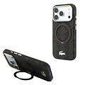 Lacoste Lacoste iPhone 18 Pro/iPhone 17 Pro Hartschalenhülle MagSafe PVC The Blend Ringständer - Braun/Hellgold