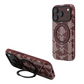 Lacoste Lacoste iPhone 18 Pro/iPhone 17 Pro Hartschalenhülle MagSafe PVC The Blend Ringständer - Bordeaux
