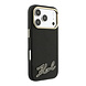 Karl Lagerfeld Karl iPhone 18 Pro Max Hoesje harde behuizing - MagSafe - SW - generfd PU - signatuurlogo van hars Zwart Karl Lagerfeld Karl iPhone 18 Pro Max Hoesje harde behuizing - MagSafe - SW - generfd PU - signatuurlogo van hars Zwart