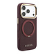 Guess Guess iPhone 18 Pro Max Case hard shell - MagSafe - 360-degree ring stand - grained PU - classic logo Burgundy Guess Guess iPhone 18 Pro Max Case hard shell - MagSafe - 360-degree ring stand - grained PU - classic logo Burgundy