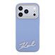 Karl Lagerfeld Karl iPhone 18 Pro Max Hülle Hartschale - MagSafe - SW - genarbtes PU - Signaturlogo aus Kunstharz Hellblau Karl Lagerfeld Karl iPhone 18 Pro Max Hülle Hartschale - MagSafe - SW - genarbtes PU - Signaturlogo aus Kunstharz Hellblau
