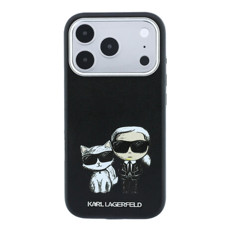 Karl Lagerfeld Karl iPhone 18 Pro Max Case hard shell - MagSafe - SW - smooth PU - KC Bodies Sketch Black Karl Lagerfeld Karl iPhone 18 Pro Max Case hard shell - MagSafe - SW - smooth PU - KC Bodies Sketch Black