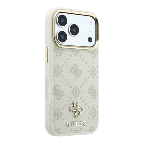 Guess Guess iPhone 18 Pro Hoesje harde behuizing - MagSafe - Peony - HS - 4G - klein logo Beige Guess Guess iPhone 18 Pro Hoesje harde behuizing - MagSafe - Peony - HS - 4G - klein logo Beige