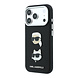Karl Lagerfeld Karl iPhone 18 Pro Hülle Hartschale - SW - PU - Saffiano - K&C Heads-Anstecker - Logo Schwarz Karl Lagerfeld Karl iPhone 18 Pro Hülle Hartschale - SW - PU - Saffiano - K&C Heads-Anstecker - Logo Schwarz
