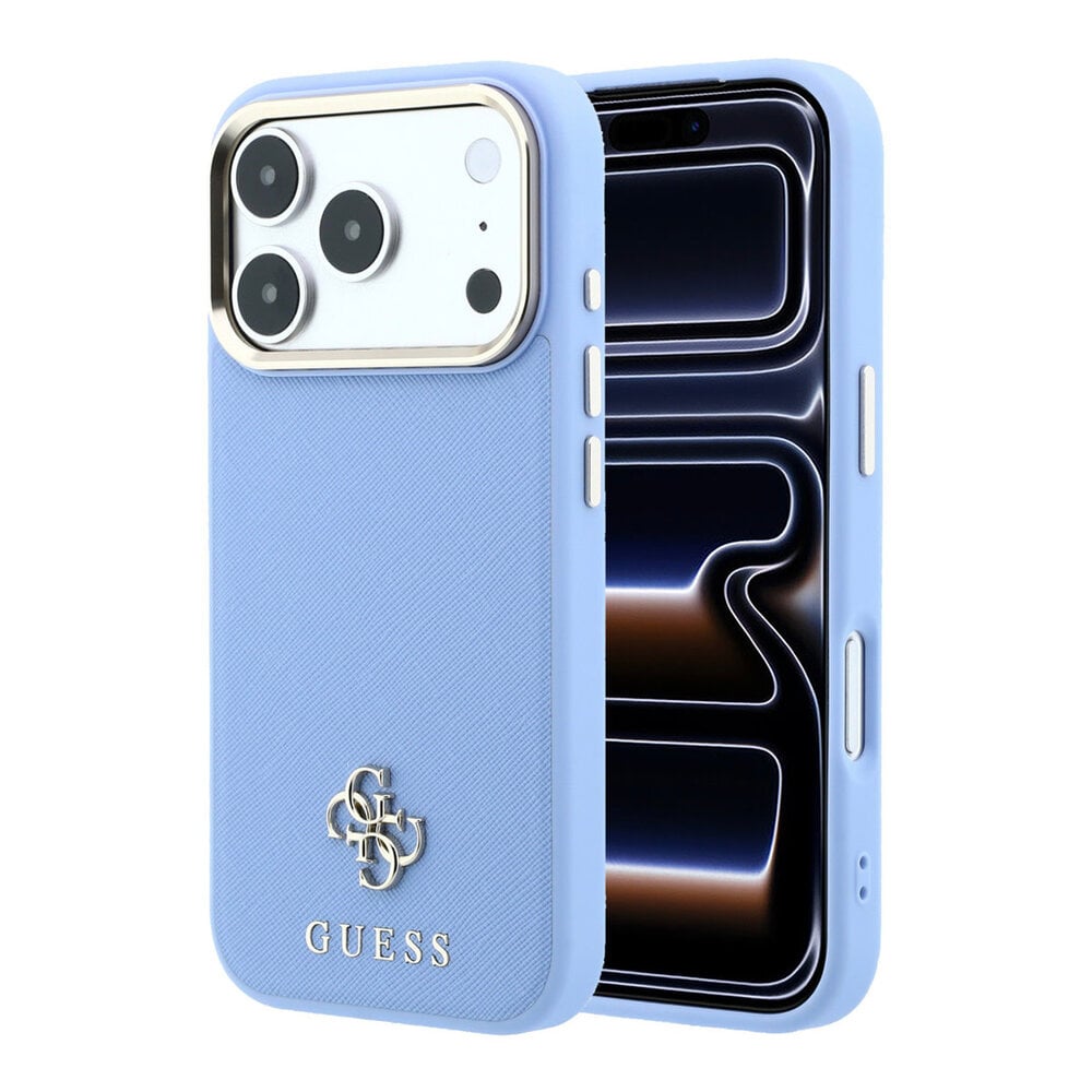 Guess Guess iPhone 18 Pro Hülle Hartschale - MagSafe - Saffiano - kleines 4G - Classic Hellblau Guess Guess iPhone 18 Pro Hülle Hartschale - MagSafe - Saffiano - kleines 4G - Classic Hellblau