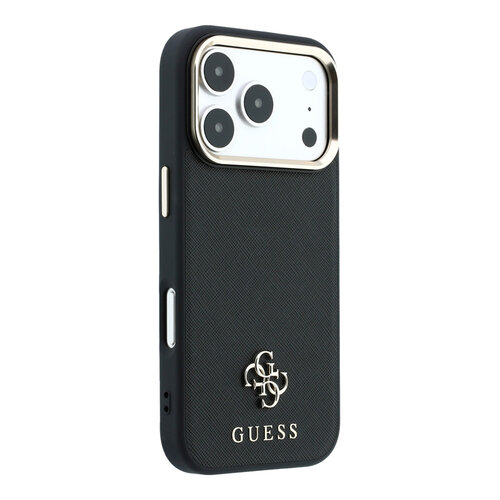 Guess Guess iPhone 18 Pro Max/iPhone 17 Pro Max Hartschalenhülle MagSafe Saffiano Kleines 4G-Logo Klassisches Logo - Schwarz