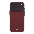 Mercedes-Benz Mercedes-Benz iPhone 18 Pro/iPhone 17 Pro Hartschalenhülle MagSafe PU-Kunstleder Teilbezug Ikonische Linie - Bordeaux