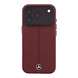 Mercedes-Benz Mercedes-Benz iPhone 18 Pro Hülle Hartschale - MagSafe - PU-Leder - Semi Wrap - Iconic Line Bordeauxrot Mercedes-Benz Mercedes-Benz iPhone 18 Pro Hülle Hartschale - MagSafe - PU-Leder - Semi Wrap - Iconic Line Bordeauxrot