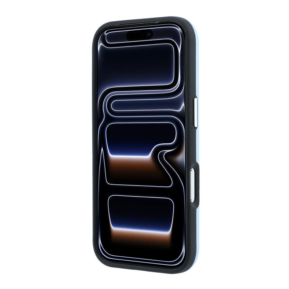 Karl Lagerfeld Karl iPhone 18 Pro Coque structure rigide - MagSafe - SW - PU lisse - Ikonik Sketch Bleu clair Karl Lagerfeld Karl iPhone 18 Pro Coque structure rigide - MagSafe - SW - PU lisse - Ikonik Sketch Bleu clair