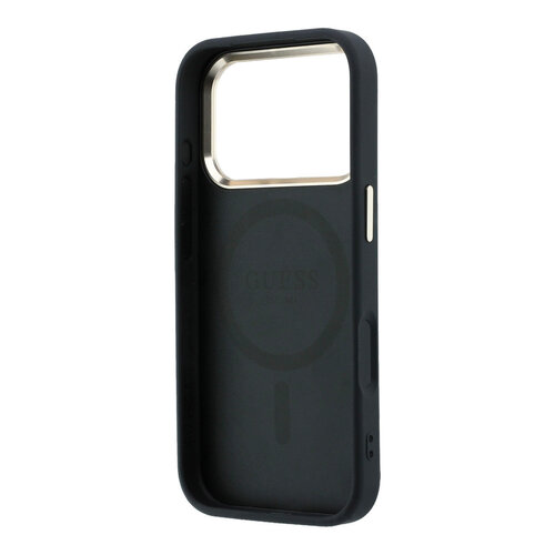 Guess Guess iPhone 18 Pro Max/iPhone 17 Pro Max Hartschalenhülle MagSafe Saffiano Kleines 4G-Logo Klassisches Logo - Schwarz