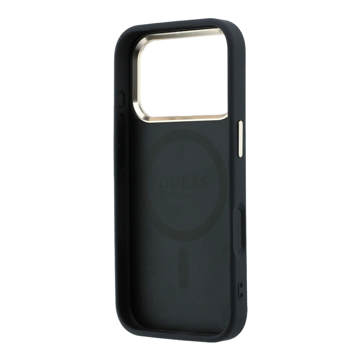Guess Guess iPhone 18 Pro Max Hoesje harde behuizing - MagSafe - Saffiano - klein 4G - Classic Zwart, foto 5 van 6