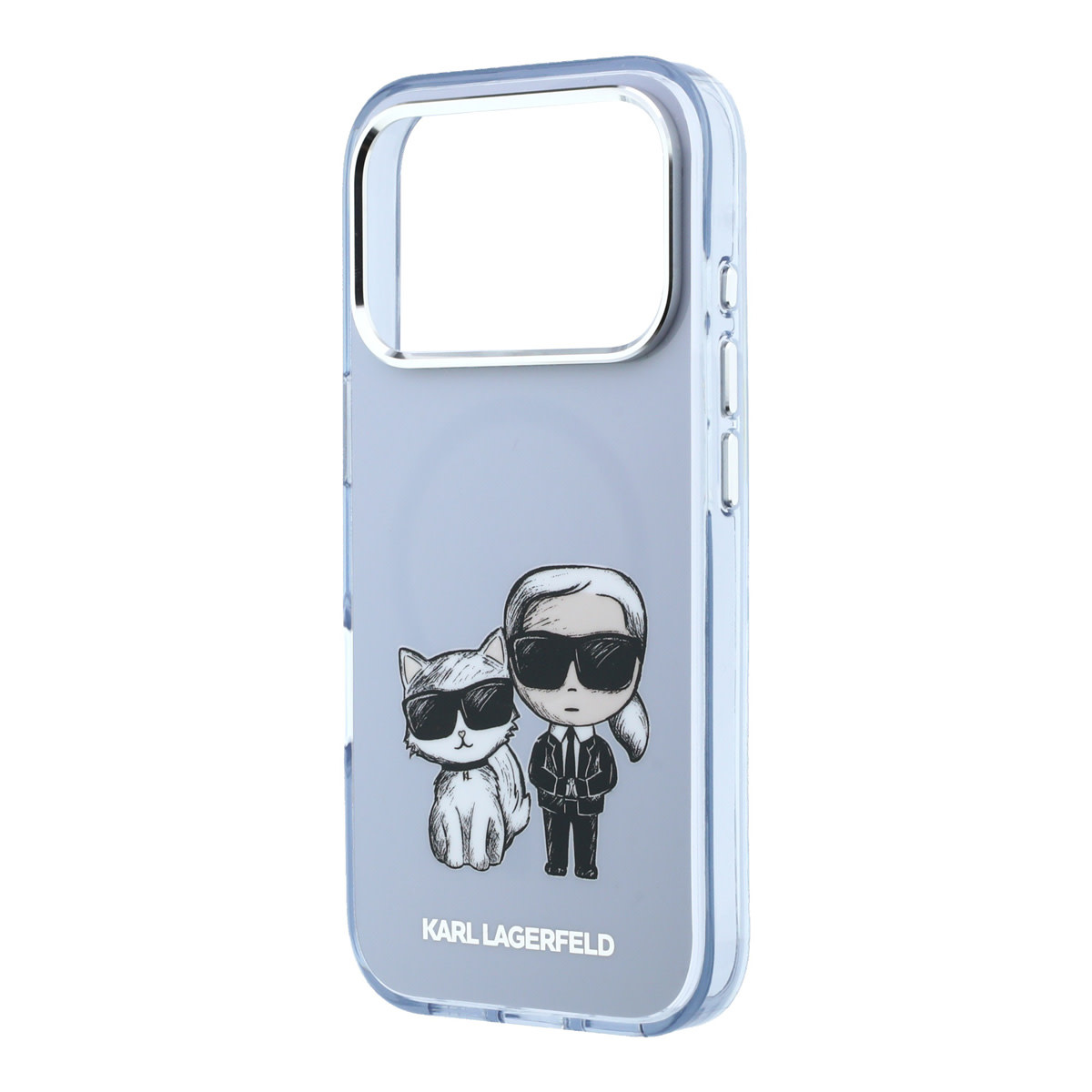 Karl Lagerfeld Karl iPhone 18 Pro Max Hoesje harde behuizing - MagSafe - IML - KC Bodies Sketch-print Lichtblauw, foto 6 van 6