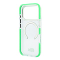Lacoste Lacoste iPhone 18 Pro Max/iPhone 17 Pro Max Hartschalenhülle MagSafe IML Grüne Ränder - Transparent/Grün