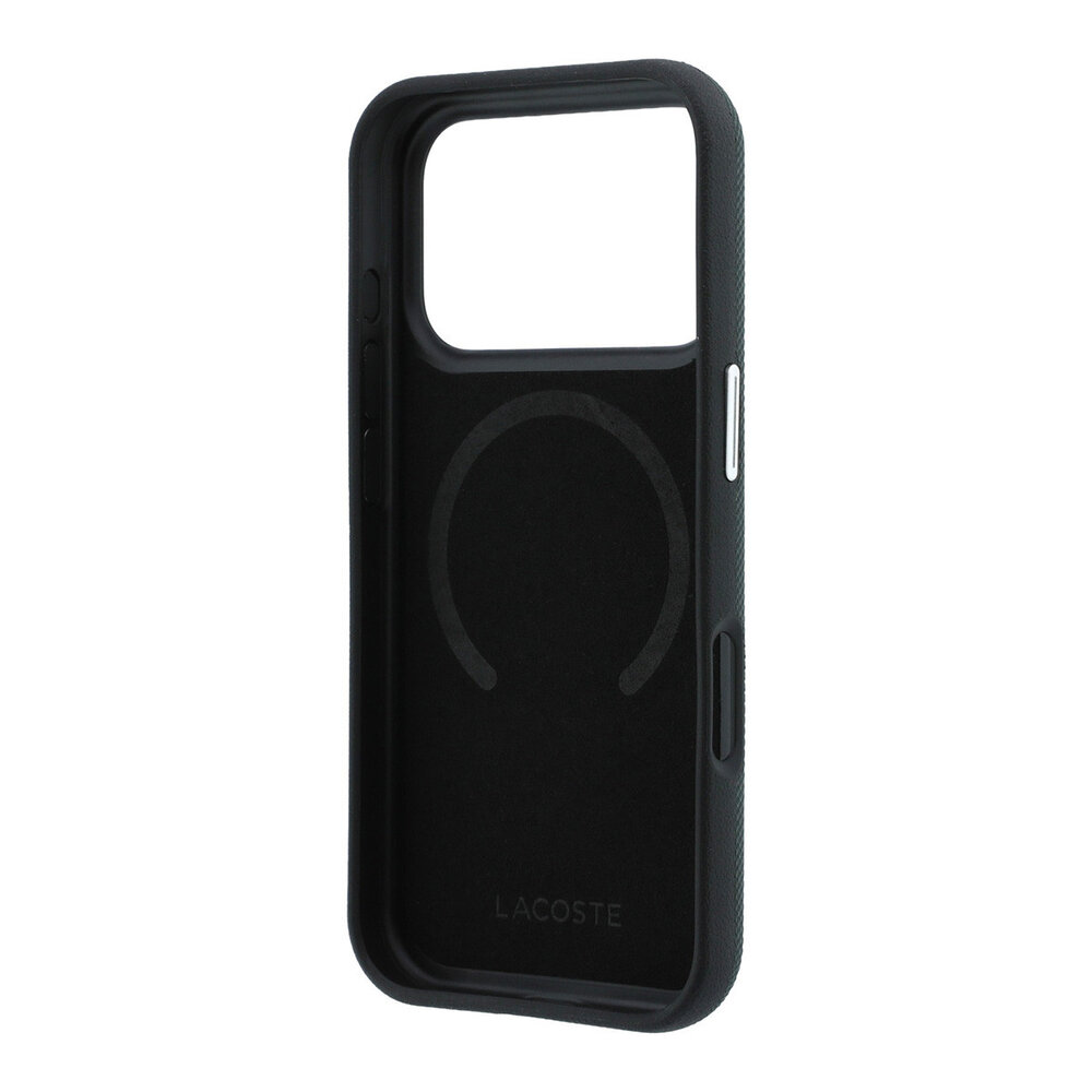 Lacoste Lacoste iPhone 18 Pro Max Hoesje harde behuizing - MagSafe - PVC - Petit Pique - reliëf Sinople