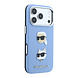 Karl Lagerfeld Karl iPhone 18 Pro Hoesje harde behuizing - SW - PU - Saffiano - K&C Heads-pins - logo Lichtblauw Karl Lagerfeld Karl iPhone 18 Pro Hoesje harde behuizing - SW - PU - Saffiano - K&C Heads-pins - logo Lichtblauw