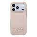 Karl Lagerfeld Karl iPhone 18 Pro Hoesje harde behuizing - MagSafe - SW - generfd PU - signatuurlogo van hars Roze Karl Lagerfeld Karl iPhone 18 Pro Hoesje harde behuizing - MagSafe - SW - generfd PU - signatuurlogo van hars Roze
