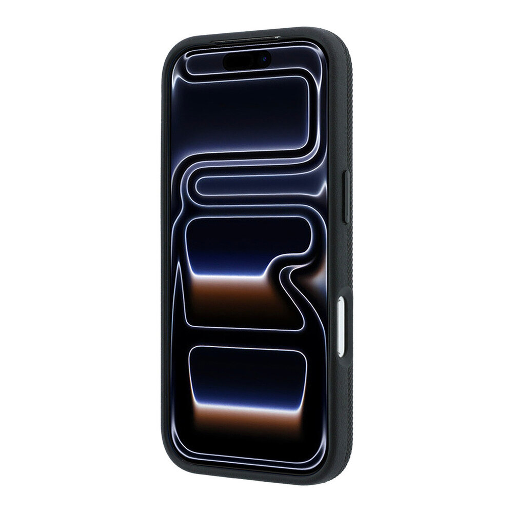 Lacoste Lacoste iPhone 18 Pro Hoesje harde behuizing - MagSafe - PVC - Petit Pique - ringstandaard Zwart
