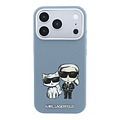 Karl Lagerfeld Karl Lagerfeld iPhone 18 Pro/iPhone 17 Pro Hartschalenhülle MagSafe SW Glattes PU KC Bodies Skizze - Hellblau
