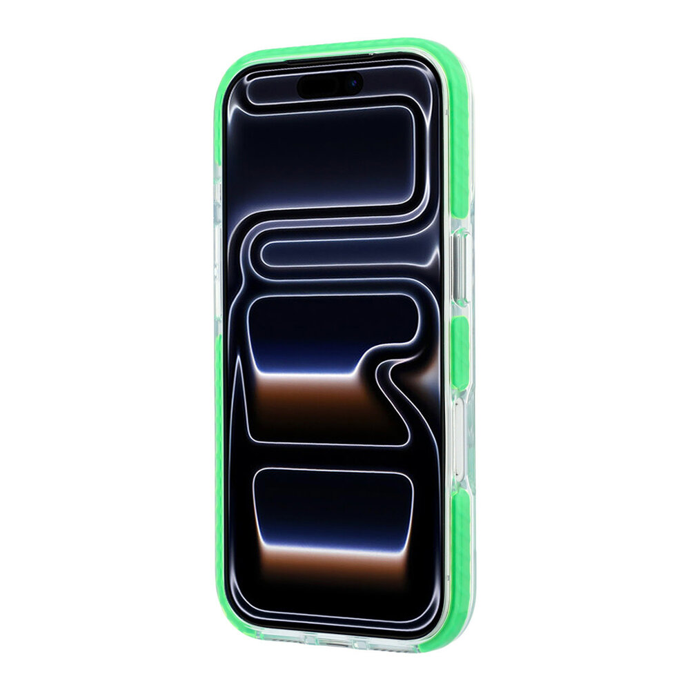 Lacoste Lacoste iPhone 18 Pro Max Hoesje harde behuizing - MagSafe - IML - schokbestendig - groene randen Transparant/Groen