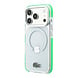Lacoste Lacoste iPhone 18 Pro Max Hoesje harde behuizing - MagSafe - IML - schokbestendig - groene randen Transparant/Groen