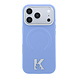Karl Lagerfeld Karl iPhone 18 Pro Coque structure rigide - MagSafe - SW - PU grainé - anneau en relief - logo Kameo Bleu clair Karl Lagerfeld Karl iPhone 18 Pro Coque structure rigide - MagSafe - SW - PU grainé - anneau en relief - logo Kameo Bleu clair