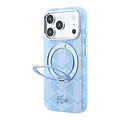 Lacoste Lacoste iPhone 18 Pro/iPhone 17 Pro Hartschalenhülle MagSafe PVC The Blend Ringständer - Hellblau