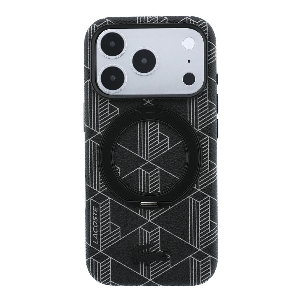 Lacoste Lacoste iPhone 18 Pro Max Hülle Hartschale - MagSafe - PVC - The Blend - Ringständer Schwarz Lacoste Lacoste iPhone 18 Pro Max Hülle Hartschale - MagSafe - PVC - The Blend - Ringständer Schwarz