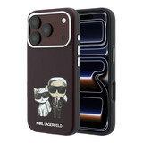 Karl Lagerfeld Karl iPhone 18 Pro Max Hoesje harde behuizing - MagSafe - SW - glad PU - KC Bodies Sketch Bordeauxrood