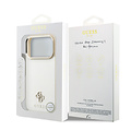 Guess Guess iPhone 18 Pro/iPhone 17 Pro Hartschalenhülle MagSafe Saffiano Kleines 4G-Logo Klassisches Logo - Beige